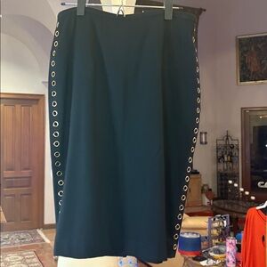 Mahoney Black Grommet Skirt